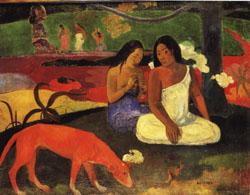 Paul Gauguin Arearea(Joyousness) oil painting image